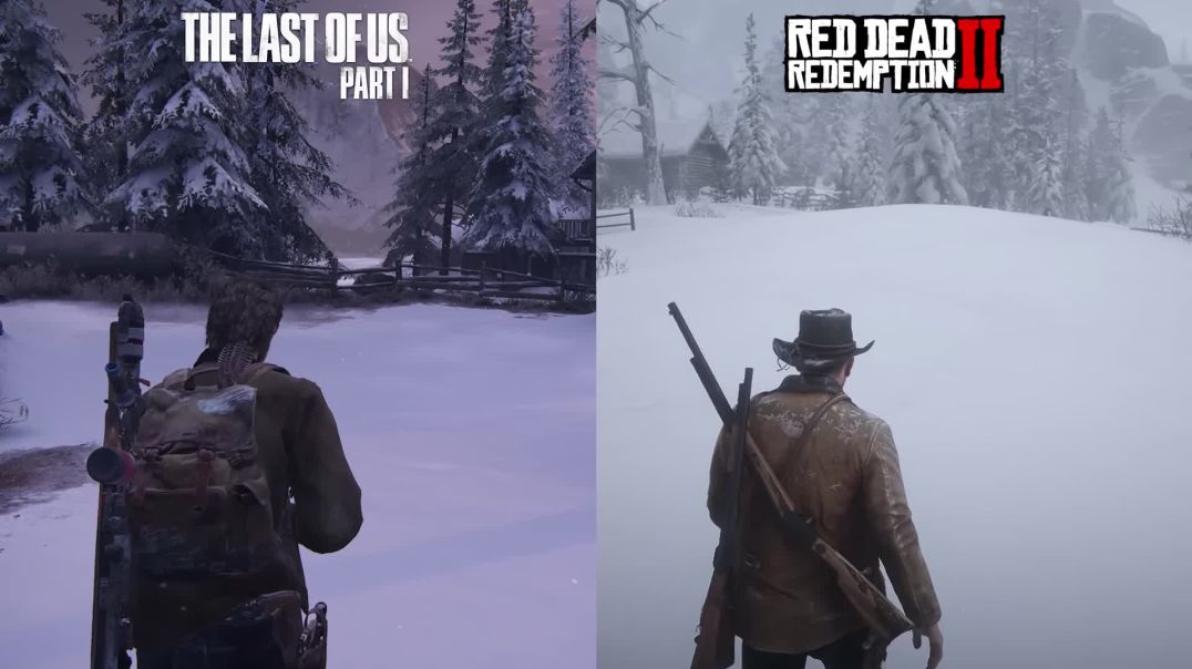 ⁣The Last of Us против Red Dead Redemption 2 - Сравнение Деталей