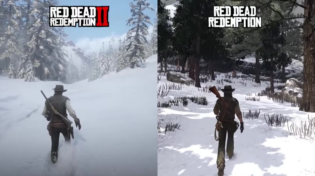 RDR 2 vs RDR 1 - сравнение деталей