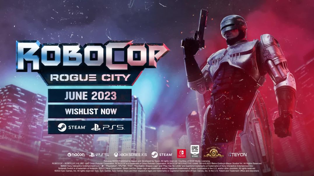 ⁣RoboCop Rogue City Gameplay Reveal Trailer