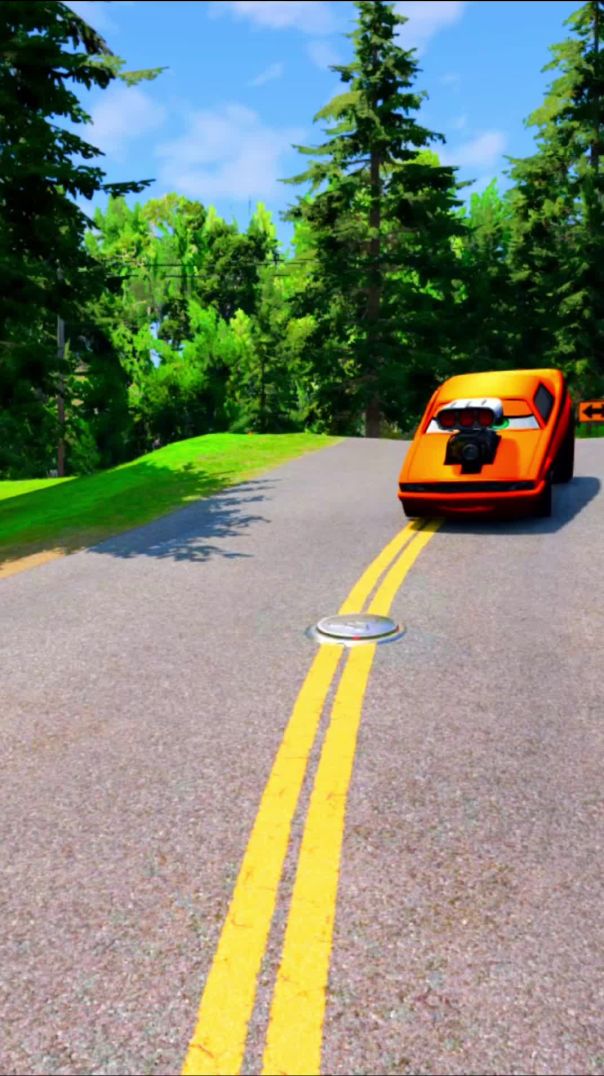 Cars vs Bollard BeamNG Drive