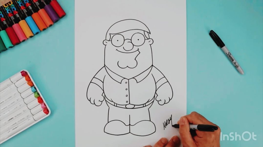 Как нарисовать Питера Гриффина — Гриффины  How to draw Peter Griffin - Family Guy