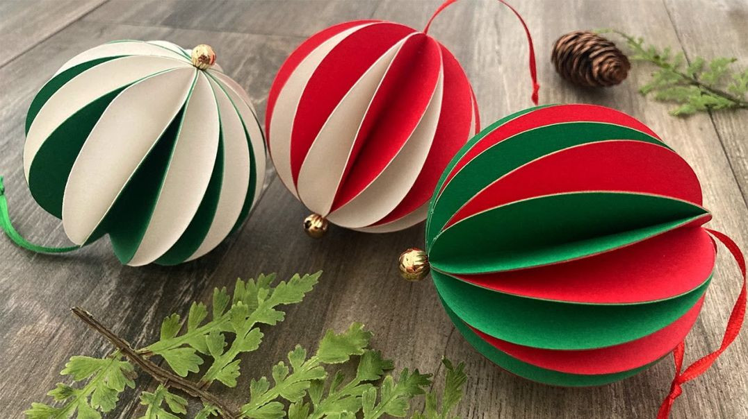 ⁣Двухцветный шар - Christmas Crafts